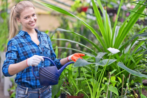 Inspector conducting a supplier audit at a landscaping supplier site